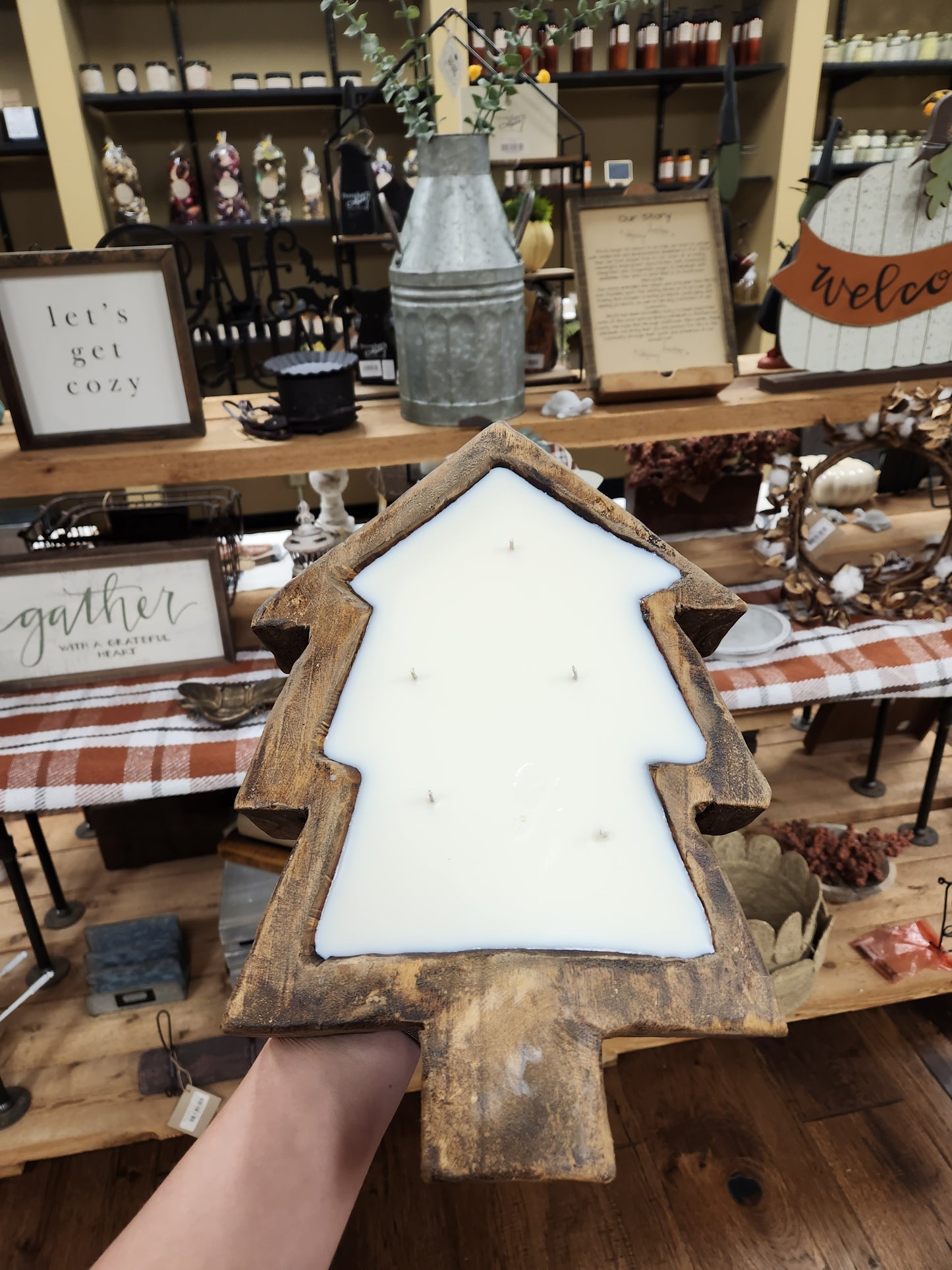 XMAS TREE DOUGH BOWL