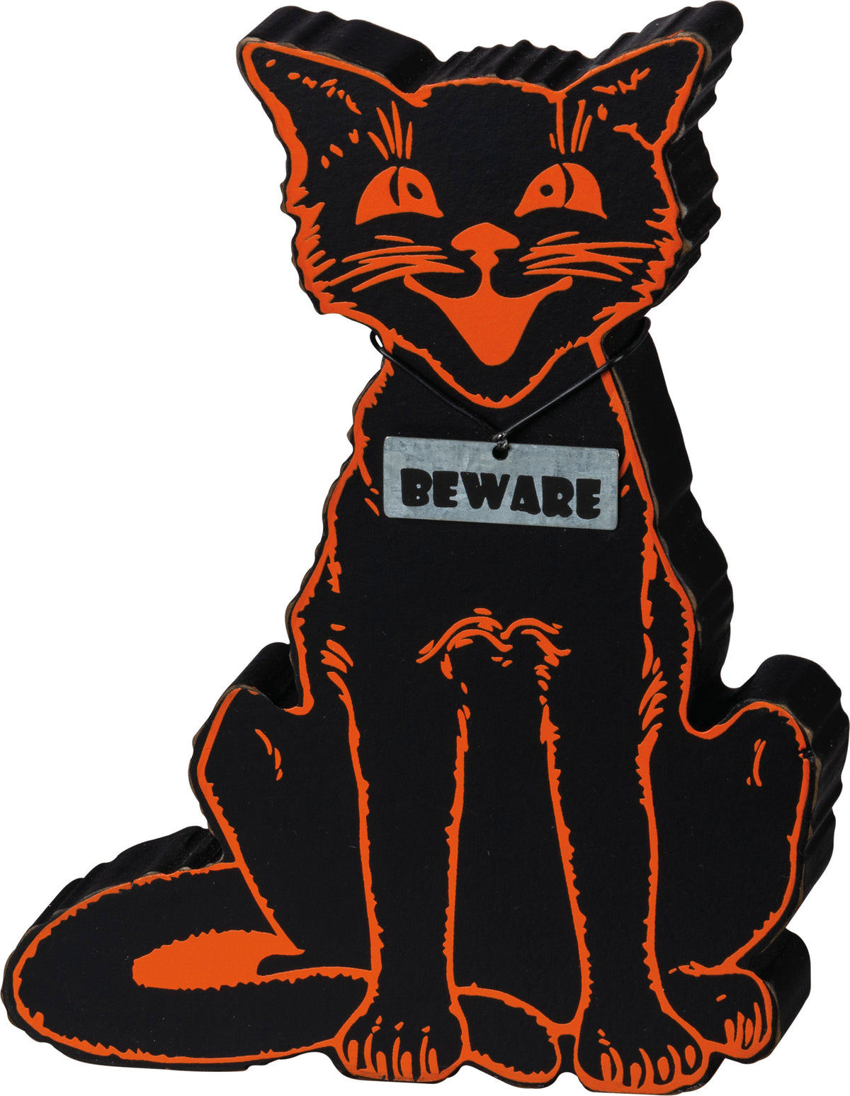 BEWARE BLACK CAT SITTER