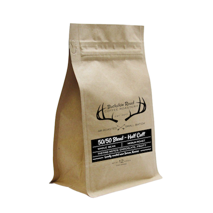 50/50 BLEND-HALF CAFF COFFEE
