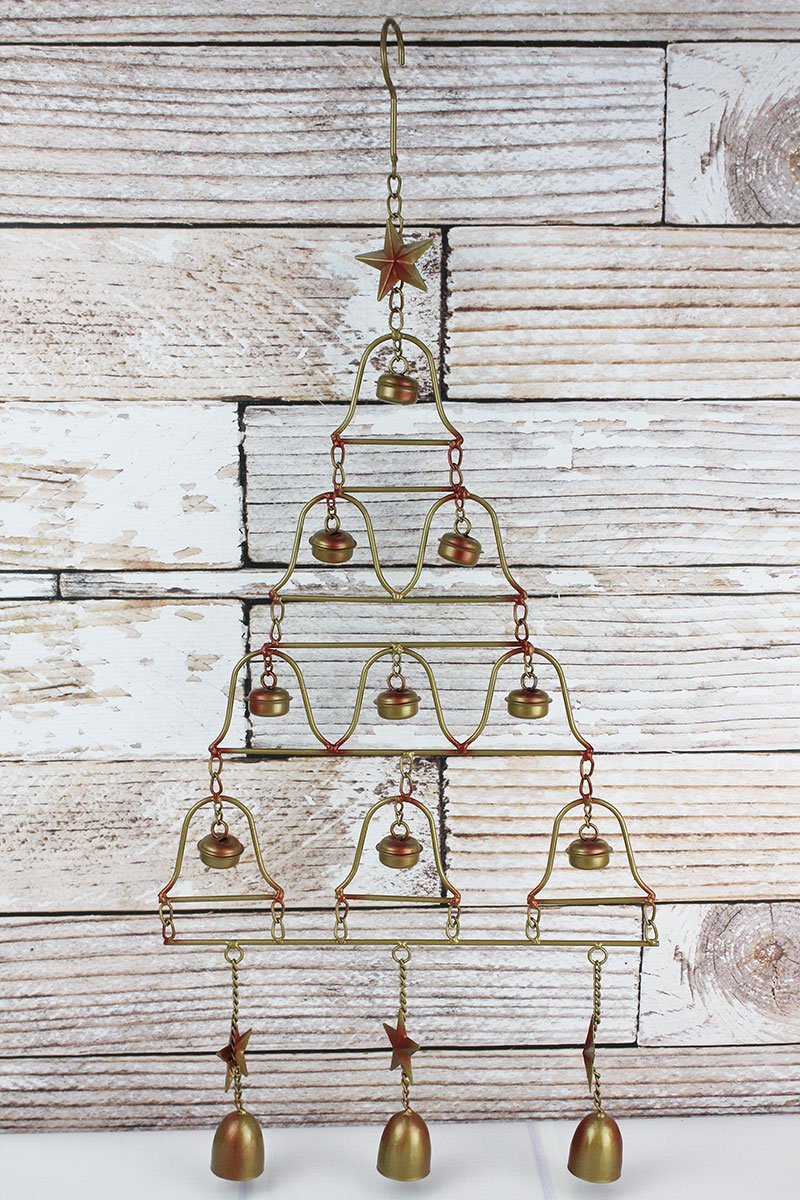 METAL BELL TREE WALL DECOR