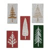 CHRISTMAS TREE BLOCK SIGNS SET (5)
