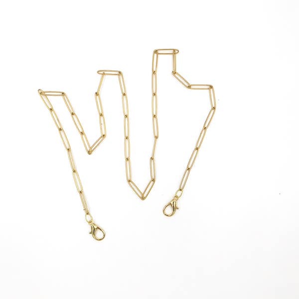 CHUNKY PAPERCLIP MASK CHAIN