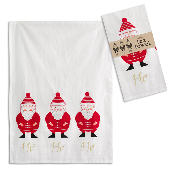 HO HO HO SANTA TEA TOWEL