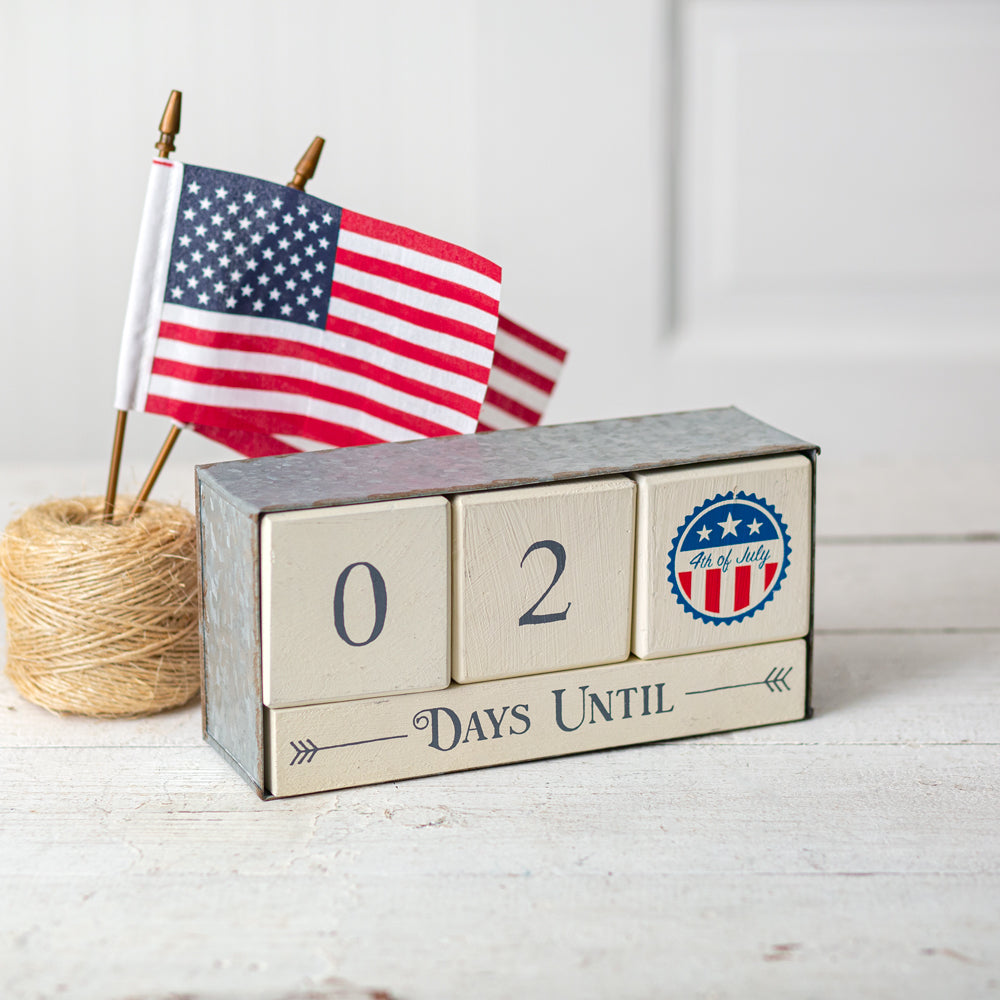 WOODEN BLOCK CALENDAR COUNTDOWN - MULTI HOLIDAY