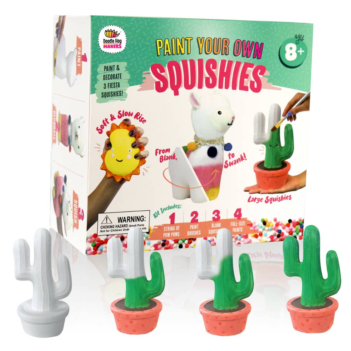PAINT YOUR OWN SQUISHY - ALPACA + CACTUS