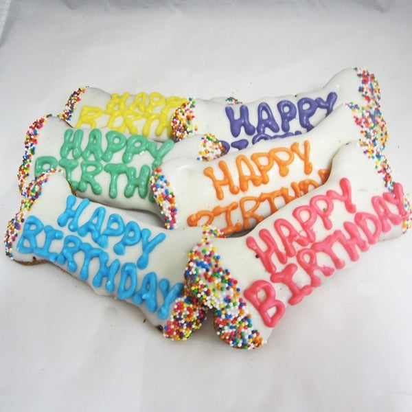 L HAPPY BIRTHDAY DOG BONE