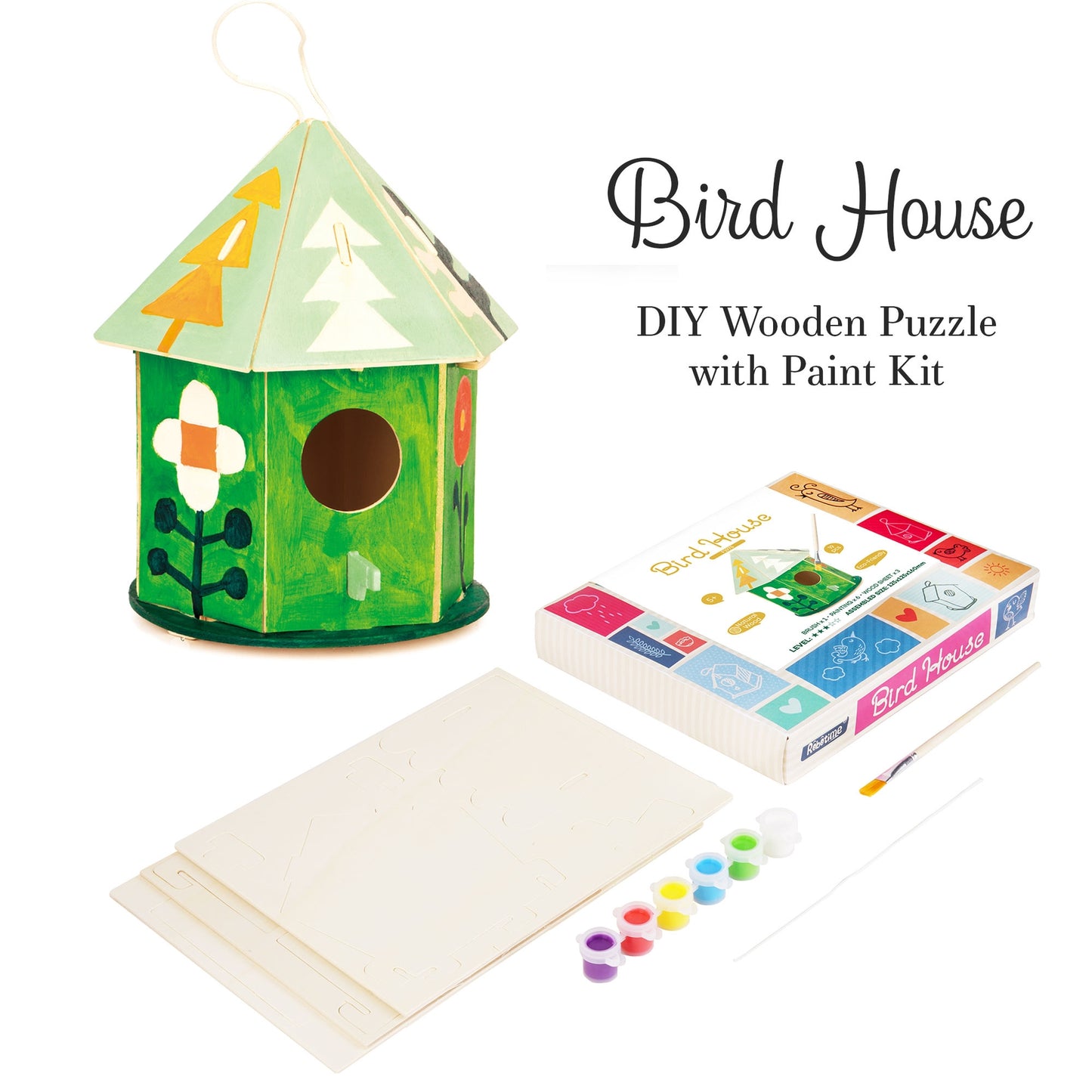 3D WOODEN PUZZLE PAINT KIT