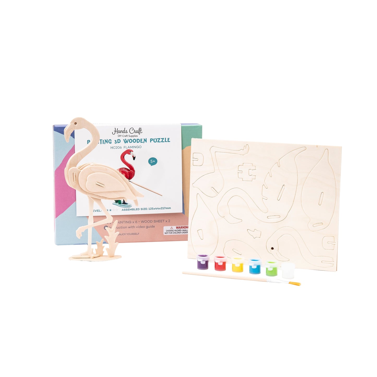 3D WOODEN PUZZLE PAINT KIT