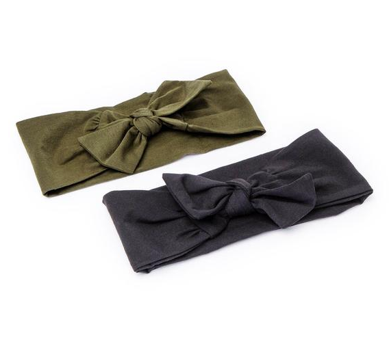 COTTON ADJUSTABLE HEADBAND 2pc