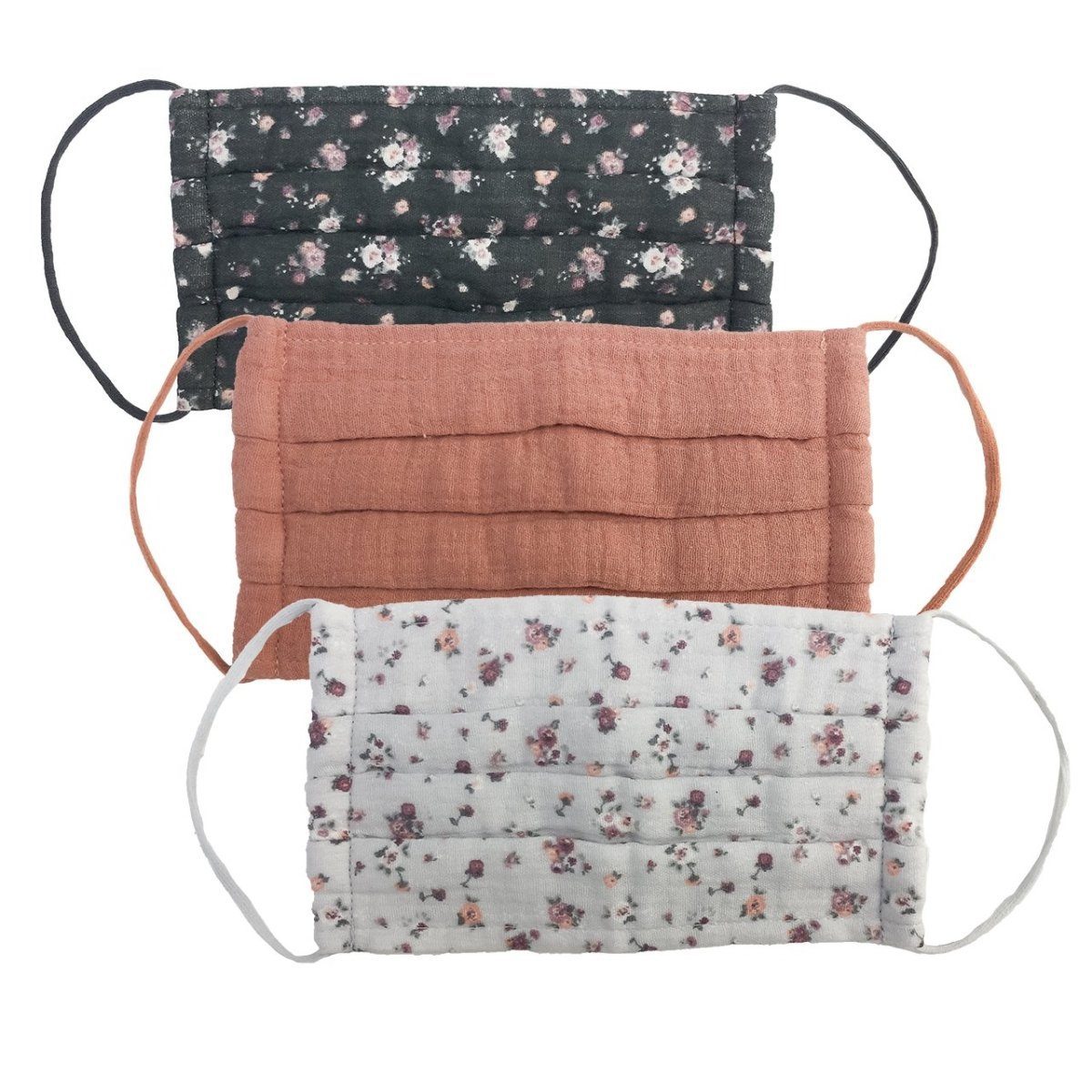 VINTAGE FLORAL COTTON MASK 3pk