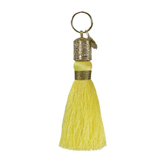 TASSEL KEYCHAIN - BUTTERCUP