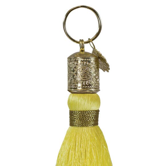 TASSEL KEYCHAIN - BUTTERCUP