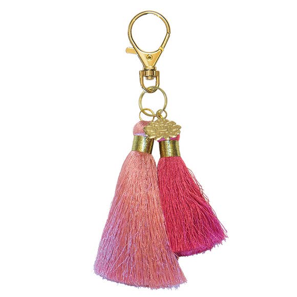 TWIN TASSEL KEYCHAIN - MADAME