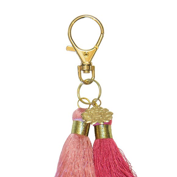 TWIN TASSEL KEYCHAIN - MADAME