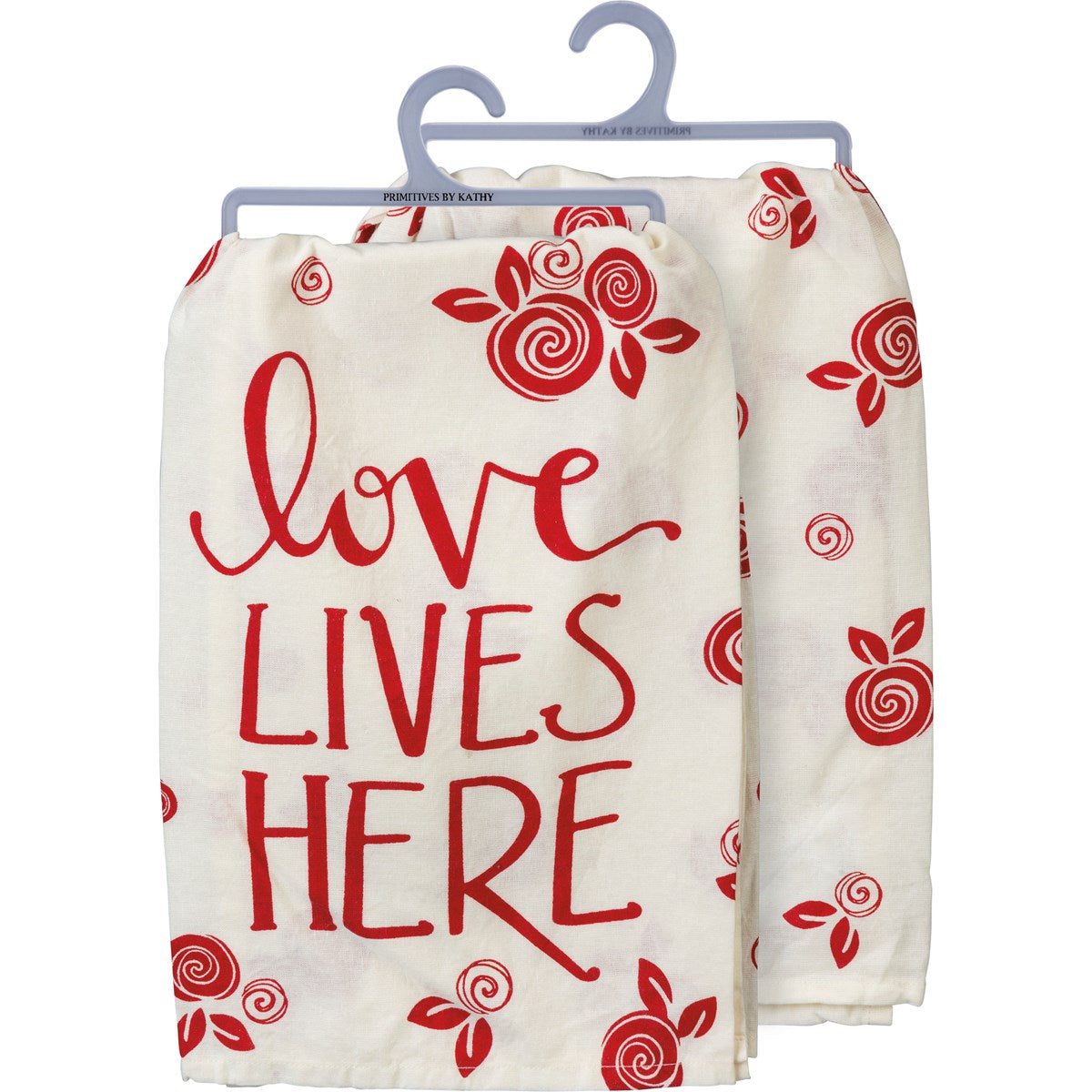 LOVE LIVES HERE TEA TOWEL