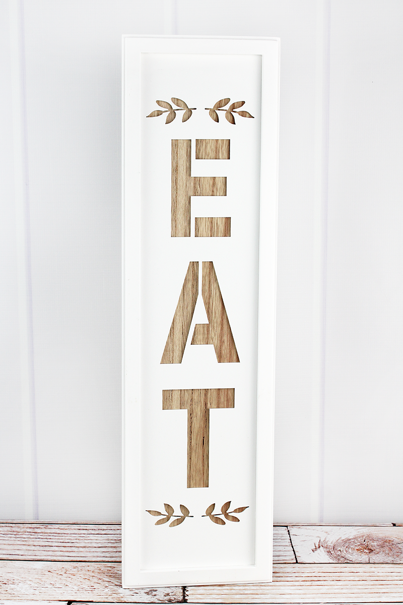 EAT CUT OUT SIGN