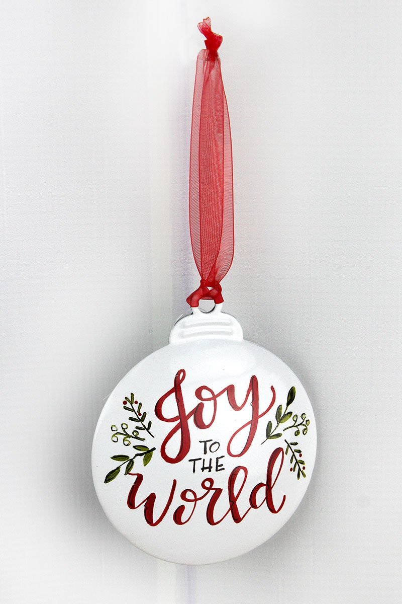 JOY TO THE WORLD CHRISTMAS ORNAMENT