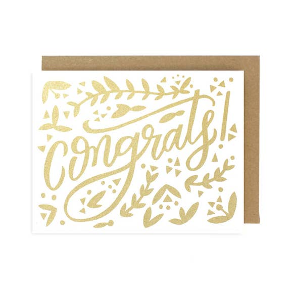 CONGRATS GOLD CARD