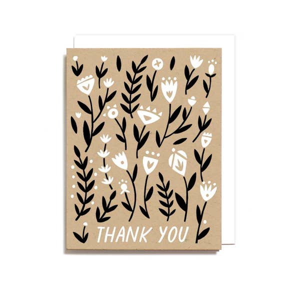 FLORAL THANK YOU CARD