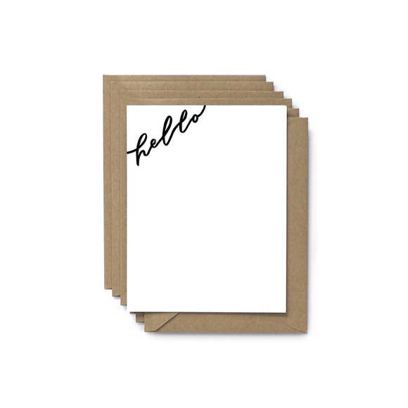 HELLO FLAT NOTE SET
