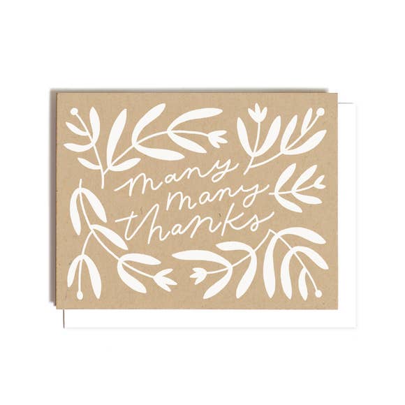 MANY MANY THANKS CARD