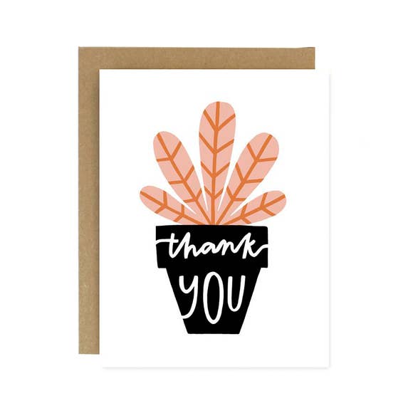 THANK YOU POTTED PLANT CARD