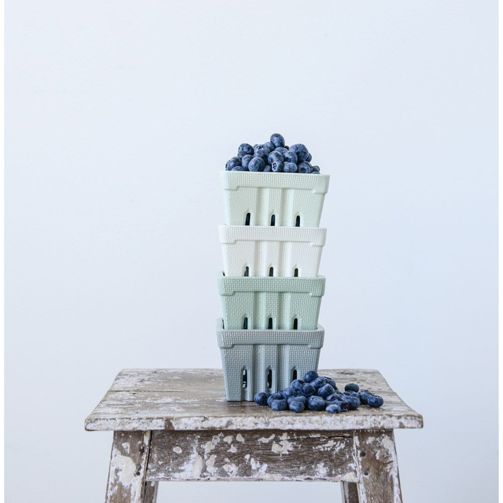4'' STONEWARE BERRY BASKETS