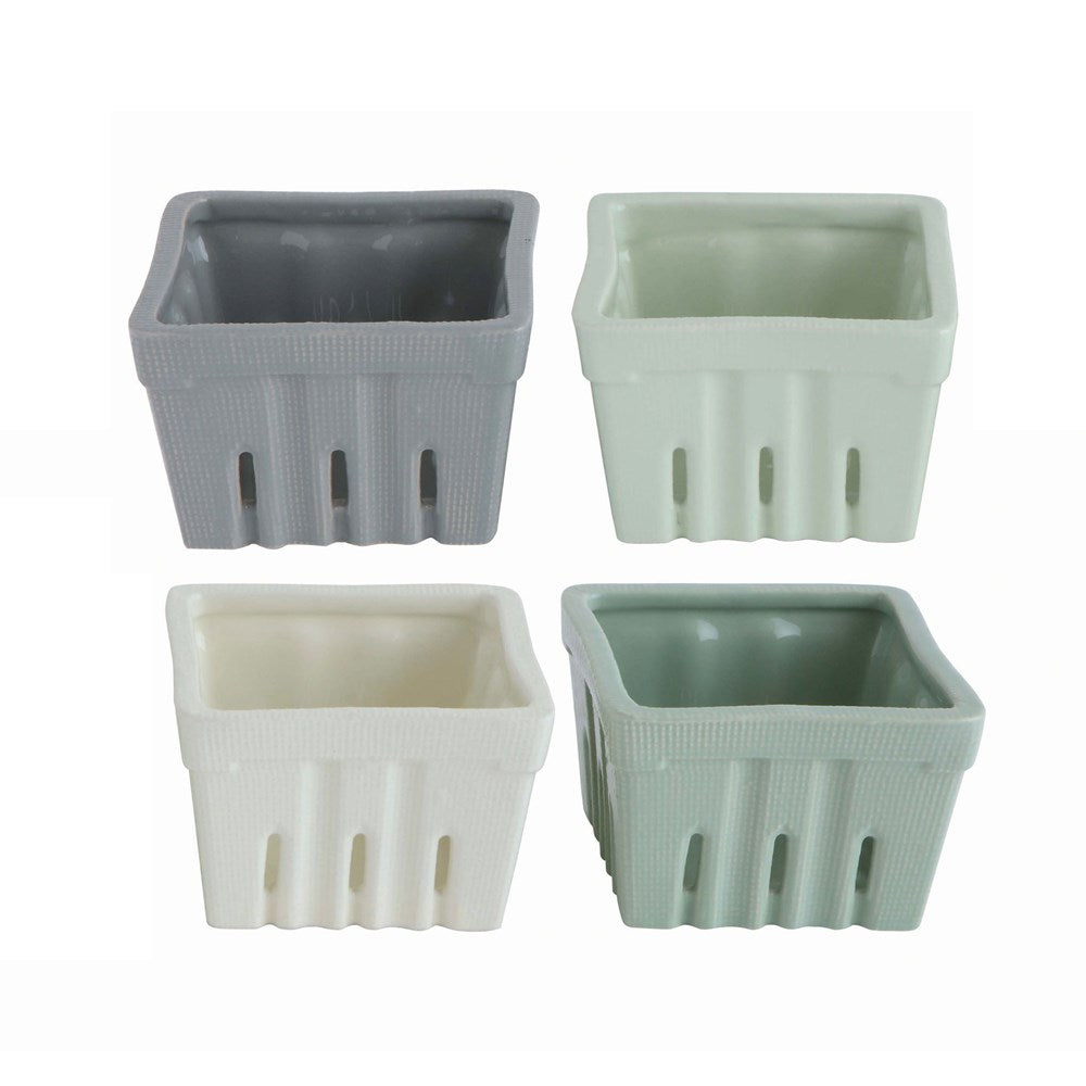 4'' STONEWARE BERRY BASKETS