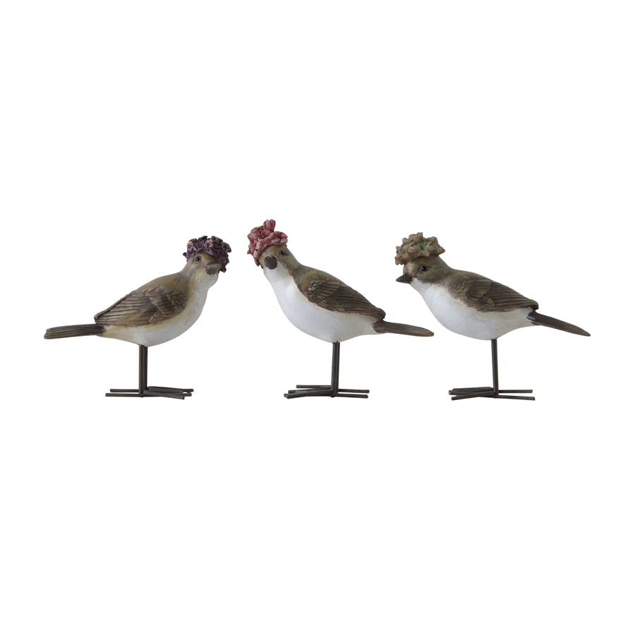 BIRD WITH FLOWER HAT