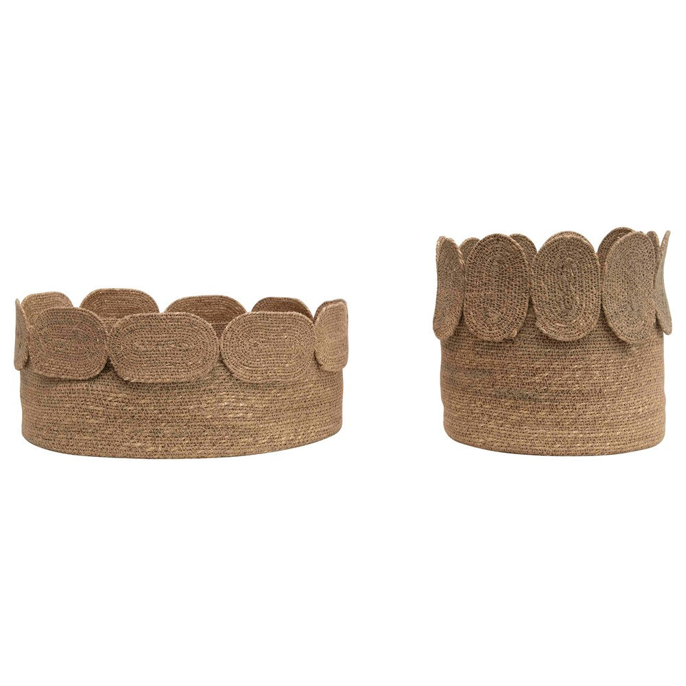 SEAGRASS BASKETS SET OF TWO