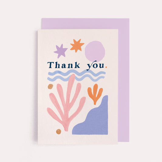 SHAPES THANK YOU CARD