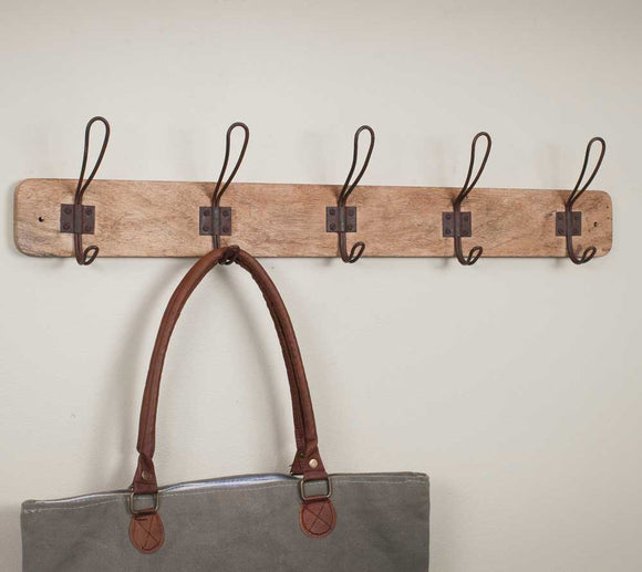 WOOD ENTRYWAY HOOKS
