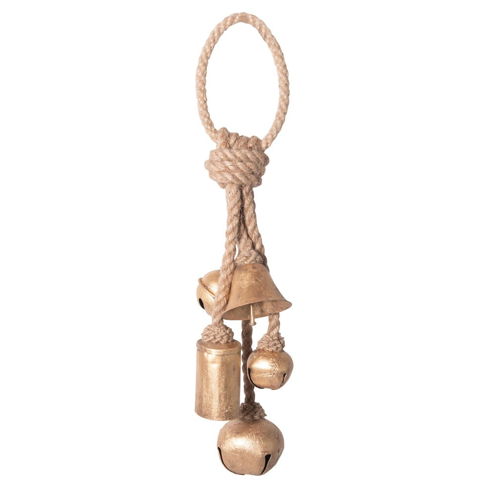 METAL BELLS ON JUTE