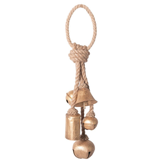 METAL BELLS ON JUTE