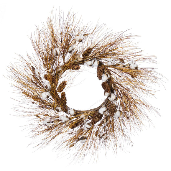 COTTON +NEEDLES WREATH