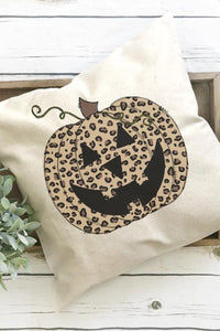 JACK-O-LEOPARD PILLOW COVER