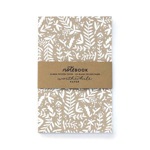 KRAFT NATURE SHAPES NOTEBOOK