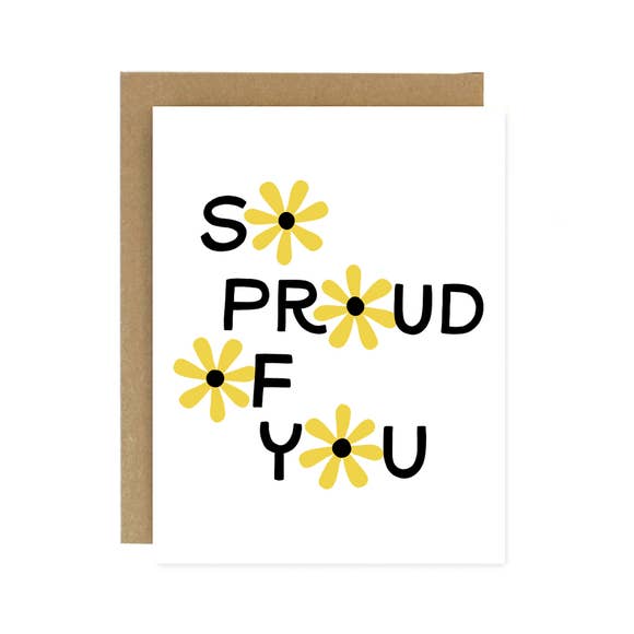 SO PROUD OF YOU FLOWER CARD