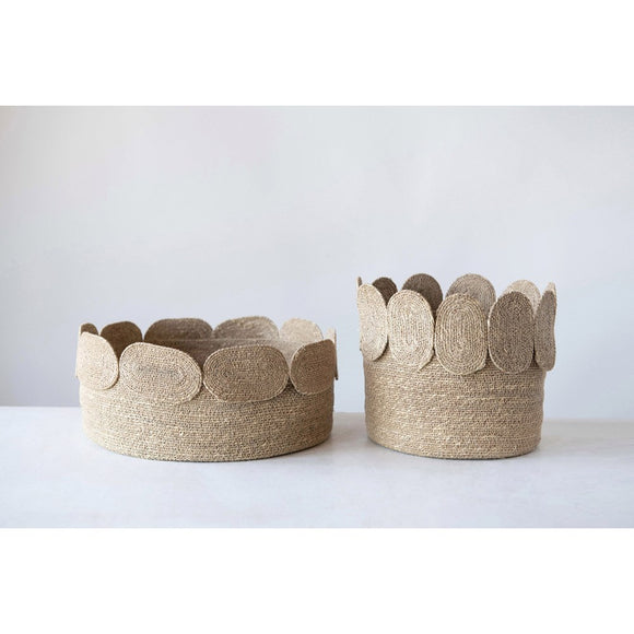 SEAGRASS BASKETS SET OF TWO