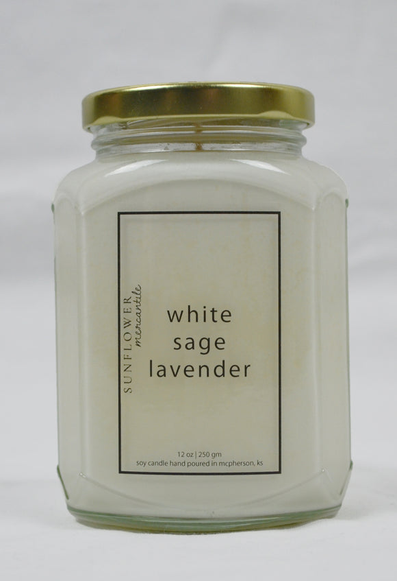 WHITE SAGE + LAVENDER 12OZ